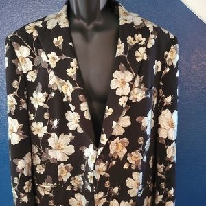 Tallia OrangeBlack and Gold Floral Formal Dinner Jacket